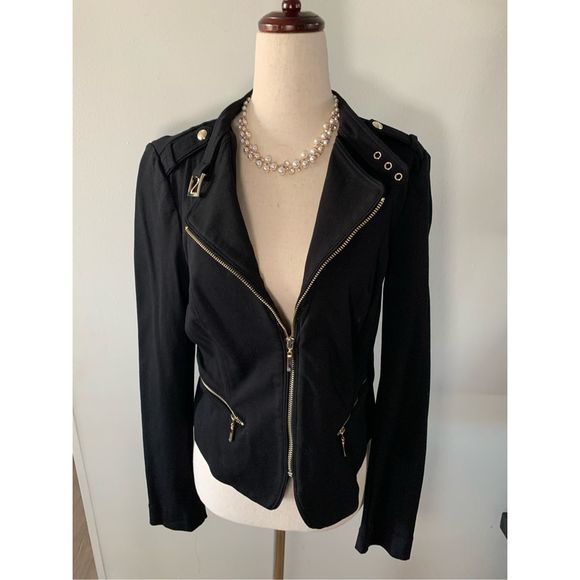 White House Black Market Jackets & Blazers - White House Black market black jacket Moto style size 8